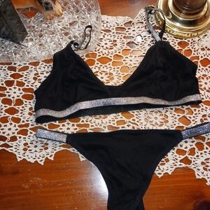 Bra and panties set black